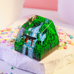 Teclas Místicas de Anime, Teclas Artesanales Personalizadas, Teclas Anime Lindas, Teclas Verdes, Juego de Teclas, Teclas de Resina - Product Image 6