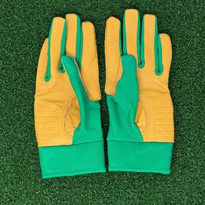Guantes de Seguridad Impermeables de Poliéster/Algodón, Dedos Completos, Color Negro con Ribete Verde Menta, Cierre de Gancho y Bucle, Correa de Muñeca Ajustable, Unisex - Product Image 2