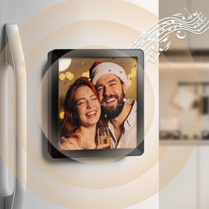 Marco de Fotos 2 en 1 con Imán para Refrigerador, Altavoz Bluetooth con Grabación de Audio y Voz, Recuerdos de Boda, Regalos para Invitados - Product Image 1