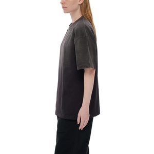 เสื้อยืดโอเวอร์ไซส์แขนสั้นดีไซน์ใหม่ ผ้าคอตตอน 100% น้ำหนัก 280 กรัม สไตล์สตรีทแวร์ ล้างสีแบบวินเทจ พิมพ์ลายตามสั่ง - Product Image 2