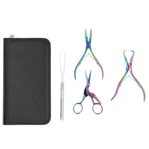 Kit de Pinzas para Extensiones de Cabello de Acero Inoxidable con Herramienta de Crimpado y Enhebrador para Instalación y Remoción, Logotipo Personalizado, Reutilizable - Product Image 1