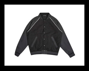 Blouson universitaire décontracté pour homme grande taille en fausse fourrure imperméable, color block, boutonné, pour l'hiver/le printemps/le automne, style baseball scolaire - Product Image 4
