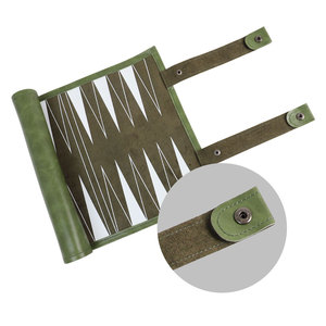 Tablero de Backgammon de Cuero Personalizado de 21 Pulgadas, Juego de Mesa Profesional de Lujo, Regalo Novedoso Creativo y Personalizable - Product Image 6