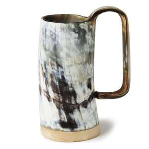 Jarra de Cerveza Estilo Americano Vintage, Ligera, Ecológica y Duradera, Hecha de Cuerno de Buey, con Tapa de Bambú, Apta para Lavavajillas y Reciclable - Product Image 2