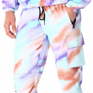 Men's <b>Tie</b> <b>Dye</b> Full Zip Hooded Tracksuit <b>Set</b> With Side Pockets Breathable Polyester Streetwear Jogger Suit Summer Casual Wear - Product Image 5