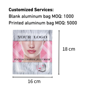 Logo personnalisé masque de gelée riche en humidité avec extrait d'algues et Centella Asiatica alimentation en profondeur taille de voyage en gros - Product Image 6