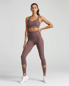 Conjunto de Yoga para Mujer, Top Corto de Manga Larga y Leggings de Cintura Alta, Ropa Deportiva - Product Image 2