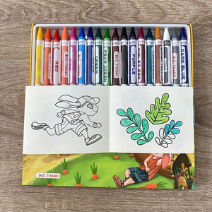 Lot de 18 crayons de cire non toxiques en gros pour enfants - Product Image 2