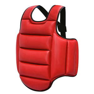Premium Leather Made <b>Foam</b> <b>Padded</b> Adjustable Taekwondo Chest Guards New Design Durable Protective Taek Wondo Chest Guard - Product Image 3