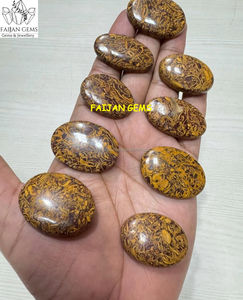 Opale d'Éthiopie noire naturelle en gros, cabochon lisse, fabrication de bijoux, opale de feu de Welo, pierre précieuse en vrac, fabrication de pendentifs, tiers - Product Image 5