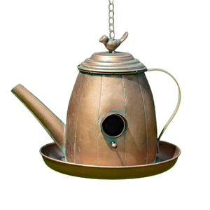 Vente en gros de cages à oiseaux et abris pour oiseaux de qualité supérieure, galvanisés, pour décoration extérieure indienne, nichoirs métalliques suspendus en provenance d'Inde. - Product Image 1