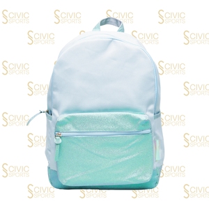 Custom Large Capacity Cheerleading <b>Backpack</b> with Sublimated Glitter Design With Padded Back and Adjustable Straps <b>Waterproof</b> - Product Image 1