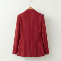 Blazer de luxe élégant pour femme à manches longues, avec logo personnalisé Delta Sigma, inspiré des insignes maçonniques du patrimoine grec