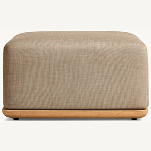 โซฟาออตโตมันไม้สักคุณภาพสูงสำหรับนั่งพักผ่อนภายในบ้านในสไตล์โมเดิร์นเรียบง่าย เหมาะสำหรับห้องนั่งเล่นในวิลล่า - Product Image 2