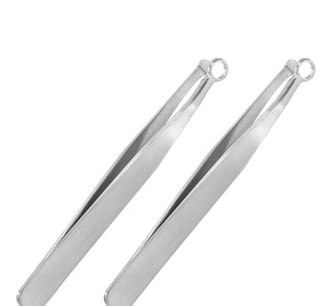 Nose Hair Trimming Tweezer Stainless Steel Pointed Tip Eyebrow Tweezers Reusable <b>Precision</b> <b>Tools</b> Portable Grooming <b>Tool</b> - Product Image 1