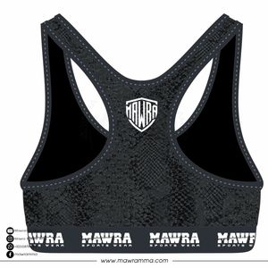 MAWRA Women's Scoop Neck <b>Racerback</b> Sports <b>Bra</b> Animal Print Breathable Medium Support Fitness Wear Sports <b>Bra</b> - Product Image 6