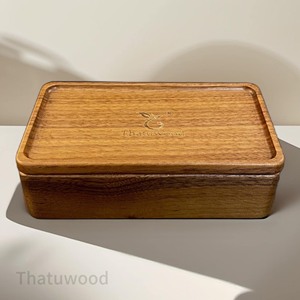 Boîte à bijoux rectangulaire en bois Thanh Tung Thinh, fabriquée à la main, gravée au laser, logo personnalisé, artisanat vietnamien - Product Image 4