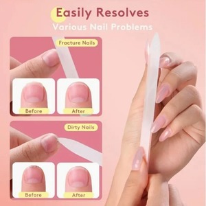 Juego de Empujadores de Cutículas Planos de Aleación Metálica Reutilizables con Mangos Coloridos, Herramienta de Manicura Profesional de 5 Piezas de Doble Punta - Product Image 5