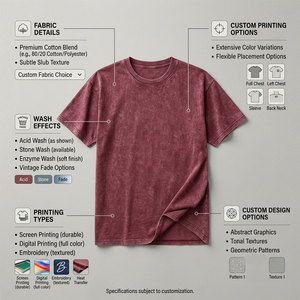 Camiseta de Manga Corta con Cuello Redondo y Estampado Tie Dye para Mujer, Corte Ajustado, Informal, 100% Algodón Jersey, Transpirable, Ecológica, de Secado Rápido, para Primavera/Verano - Product Image 4
