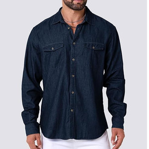Chemise de travail à manches longues pour homme, durable et fonctionnelle, avec deux poches poitrine, pour un usage professionnel et décontracté - Product Image 3