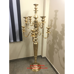 Antique Style Baroque Silver <b>Candlestick</b> Tall Cast Metal Flower/Candle Stand Victorian Pillar <b>Holder</b> for Luxury Hotel & Home Use - Product Image 5