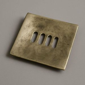 Porte-savon de luxe en laiton massif, technique de moulage à la main, design coquillage, pour ensembles de salle de bain de luxe et décoration intérieure moderne, facile à nettoyer - Product Image 3