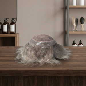 ทูเป้ผมแท้แบบอินเดีย Remy  ฐานบางพิเศษ 28 มม.  ลอนคลาย  แสกกลาง  ความหนาแน่น 90%-150% - Product Image 1