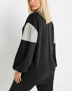 Sweatshirts de haute qualité pour femmes, logo imprimé sur mesure, col rond, sweat-shirt oversize pour femmes - Product Image 5