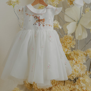 ชุดเดรสเด็กผู้หญิงประดับด้วยลูกปัดรูปม้าเจ้าหญิงนางฟ้าบิลโลวีปาร์ตี้ตอนเย็นงานแฮนด์เมดชุดเด็กกูตูร์ขายส่ง-ดาเรีย - Product Image 1