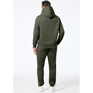 Ensemble de survêtement en coton pour homme, sweat-shirt à capuche et pantalon de jogging, style décontracté pour un confort quotidien - Product Image 3