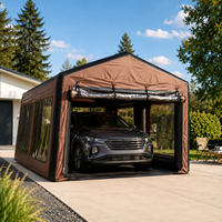 Tente de voiture gonflable personnalisée avec fenêtres en PVC transparent, résistante aux intempéries, pour l'extérieur