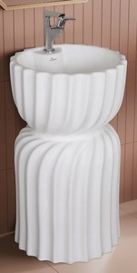 AMAZING DESIGN ONE PIECE <b>BASIN</b> WHOLESALE PRICE ATTRACTIVE DESIGN 430X430 810mm SIZE AWESOME DESIGN TOKYO SERIES - Product Image 2