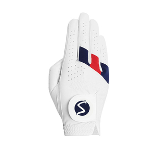 Gants de golf d'été pour hommes, en cuir véritable, doux, confortables, respirants, en tissu maillé, antidérapants, avec sangle de poignet réglable, droite/gauche - Product Image 3