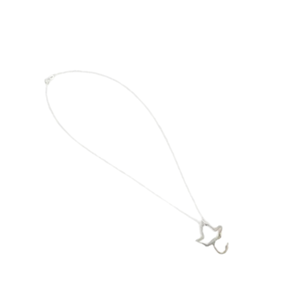 Collier en argent sterling AKA avec pendentif feuille de lierre sur chaîne câble de 18 pouces, bijoux de sororité pour femme, accessoire cadeau élégant - Product Image 4