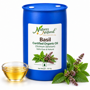 Huile Essentielle de Basilic Biologique Certifiée, Huile Naturelle Aromatique d'Ocimum sanctum pour Cosmétiques, Aromathérapie et Soins Personnels, Fournisseur en Gros - Product Image 3