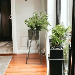 Decorative Metal <b>Pot</b> for Office Desk Plants and Succulents Compact Metal Planter for Shelf and Window Corner Decor - Product Image 3