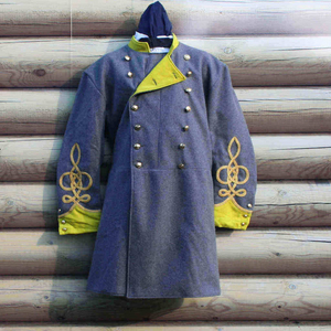 Manteau long formel américain historique de reproduction, style ancien du monde occidental - Product Image 2