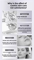 Appareil professionnel multifonctionnel de mésothérapie EMS à eau, en matériau ABS, avec électrode de 8x8mm pour le rajeunissement de la peau du visage et l'application de nutriments