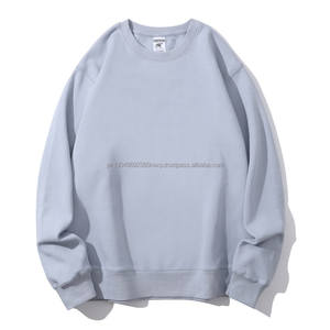 AG600S Vente en gros Pull en molleton velours uni 600g pour homme, décontracté, tendance, marque, manches longues épaisses - Product Image 5