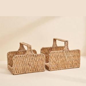 Vietnam Factory Wholesale Water Hyacinth <b>Basket</b> Eco Friendly Handmade Woven <b>Storage</b> <b>Baskets</b> For Home Decor Natural Fiber Bins - Product Image 3