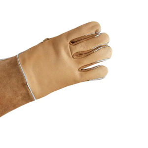 Gants de soudage en cuir de vache résistants à la chaleur et aux flammes, gants de sécurité pour travaux industriels et de construction - Product Image 4
