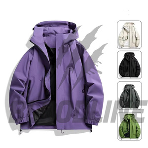 Veste softshell coupe-vent pour homme, noire, manches longues, veste d'hiver, veste softshell coupe-vent pour extérieur - Product Image 6
