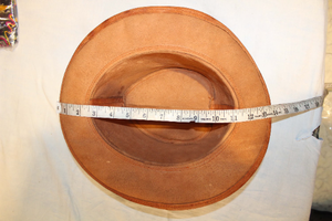 Sombrero Vaquero de Cuero Genuino Vintage de Primera Calidad, Hecho a Mano, de Ala Ancha, para Moda y Uso al Aire Libre - Product Image 6