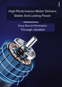 Pistolet de Massage Massage Musculaire Faible Vibration Sonore 6 Vitesses Pistolet de Massage Musculaire Puissant - Product Image 4