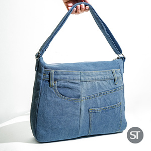 Bolso de Hombro de Mezclilla Estilo Y2K, Directo de Fábrica, Bolso de Mano de Algodón, Pedidos Personalizados, OEM, ODM, Entrega Rápida - Product Image 2