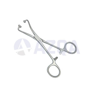 Stainless Steel Backhaus Towel Clamp Forceps 4 Inch Ball <b>Socket</b> Jaws <b>Ratchet</b> Lock Surgical Instrument - Product Image 2