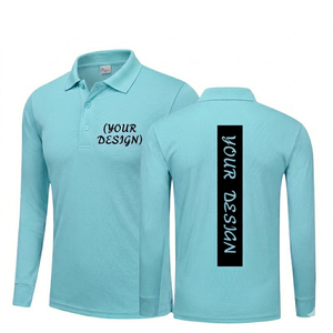เสื้อกอล์ฟผู้ชายไซส์ใหญ่ แขนยาว ระบายอากาศได้ดี ประสิทธิภาพสูง ผ้าฝ้าย 100% 260 กรัม ลายพิมพ์ 3 มิติ - Product Image 1
