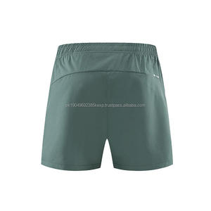 Short de sport décontracté et athlétique pour homme avec poche zippée Short de course à pied et de fitness à séchage rapide Logo personnalisé - Product Image 3