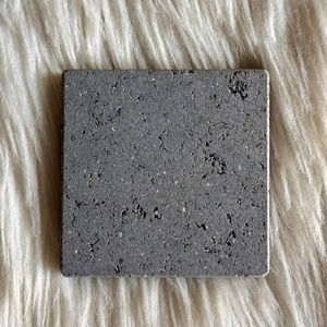 Ensemble de dessous-de-verre en marbre Basalatina fait main, carré, en pierre naturelle, vaisselle, décoration d'intérieur - Product Image 1