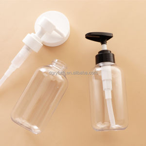 Flacon pompe transparent en plastique simple PET personnalisé de 300ml pour désinfectant pour les mains shampooing gel douche pour bébé nettoyants pour fruits et légumes - Product Image 2